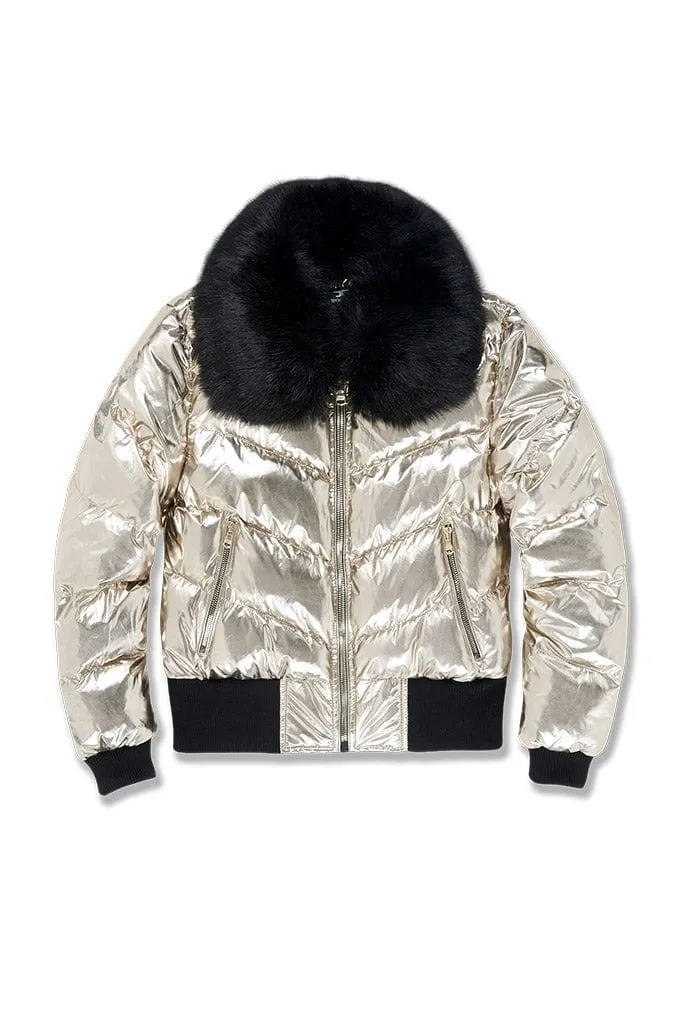 Women's Flatbush Bomber Jacket (Gold)