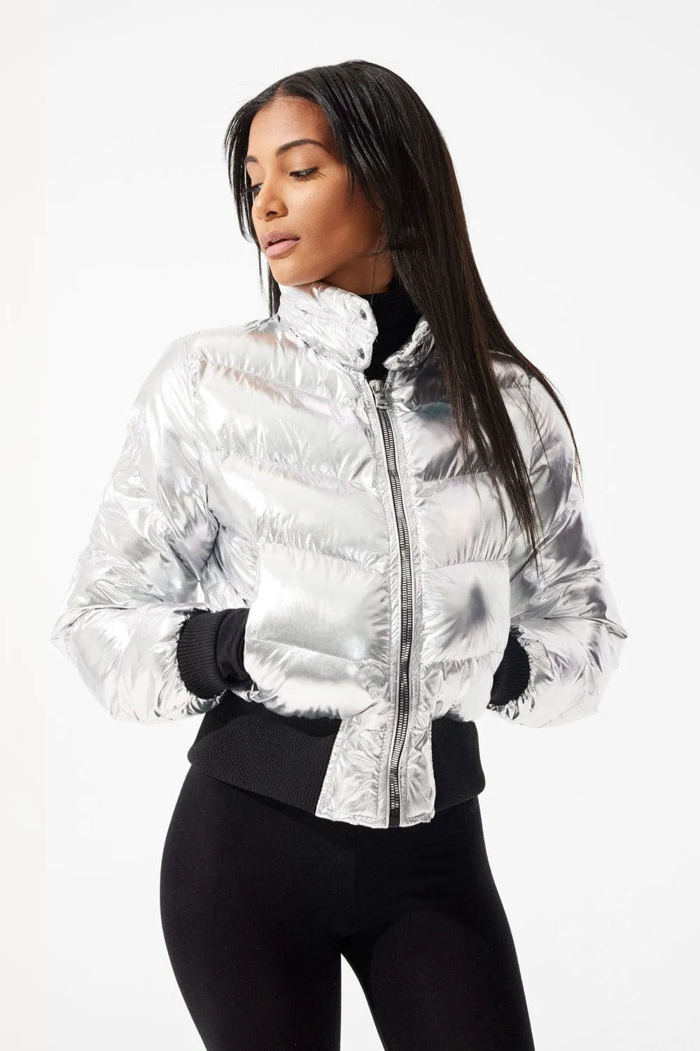 Women's Flatbush Bomber Jacket (Silver)