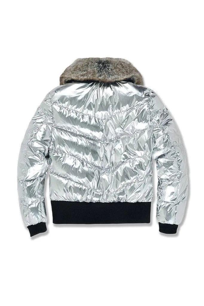 Women's Flatbush Bomber Jacket (Silver)