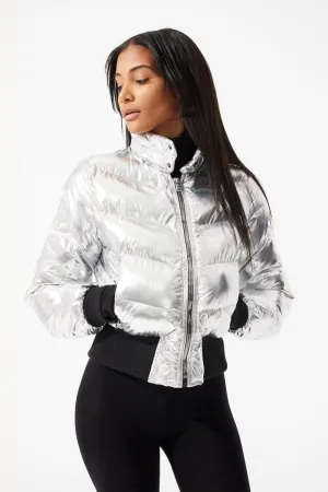 Women's Flatbush Bomber Jacket (Silver)