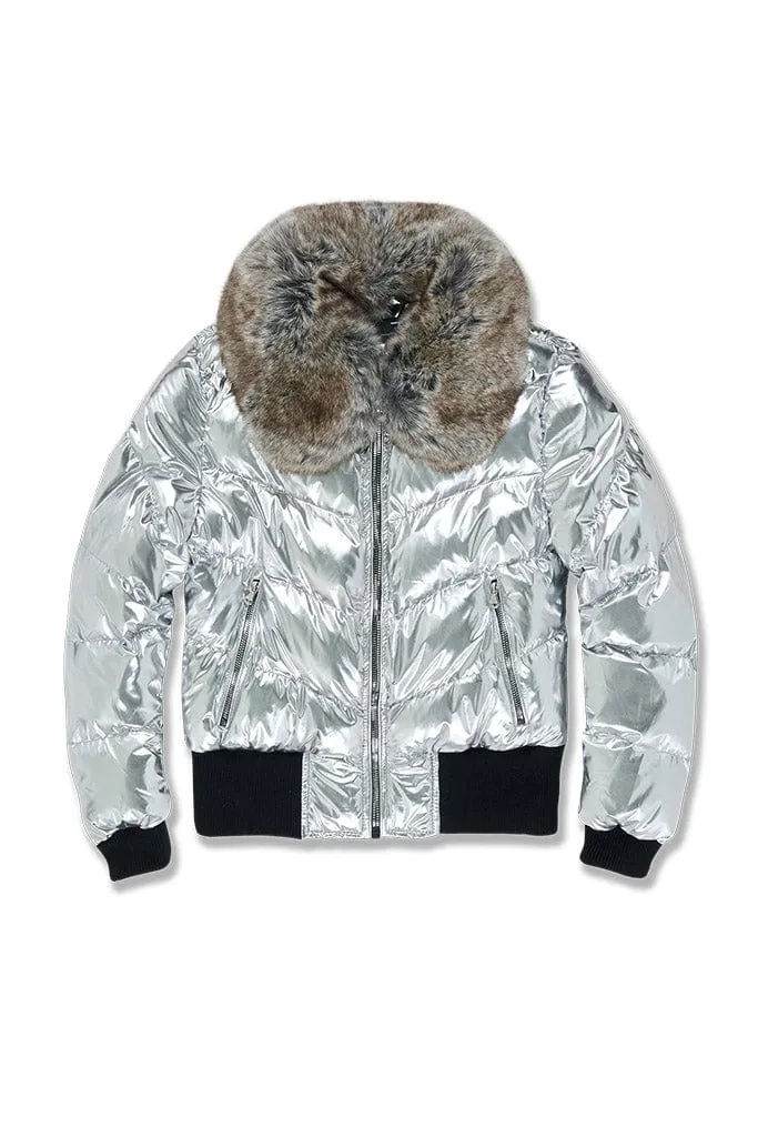 Women's Flatbush Bomber Jacket (Silver)